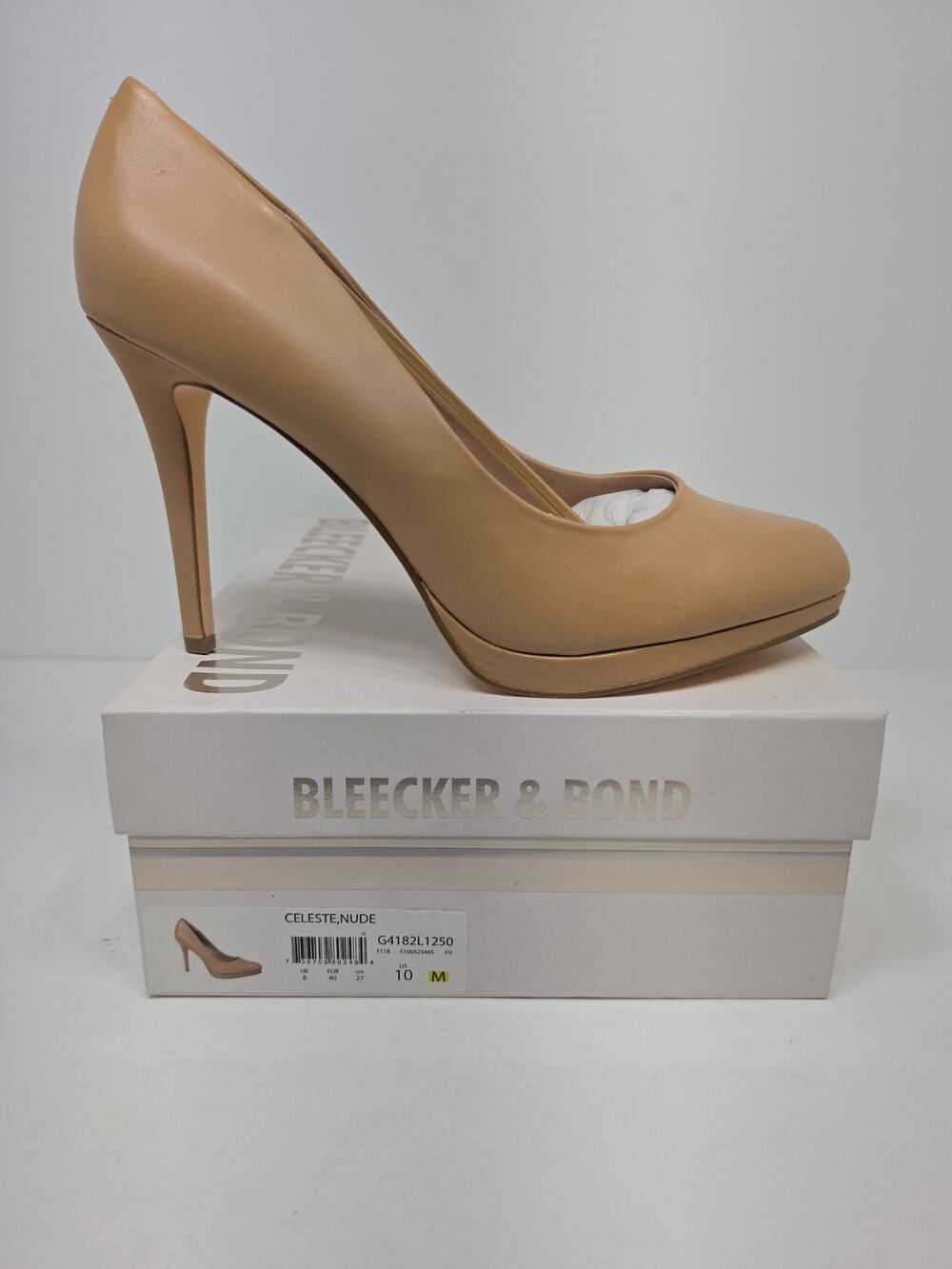 Bleecker & Bond Women's Size 10M Beige/Nude Solid Pump Shoes NEW IN BOX